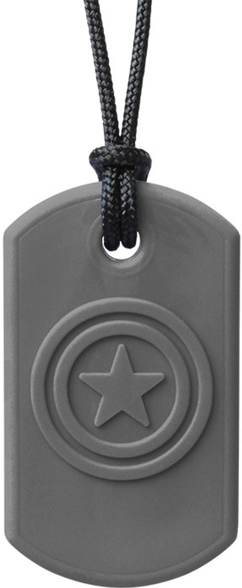 ARK Therapeutic kauwketting speelgoed Super Star donkergrijs XXT stevig.