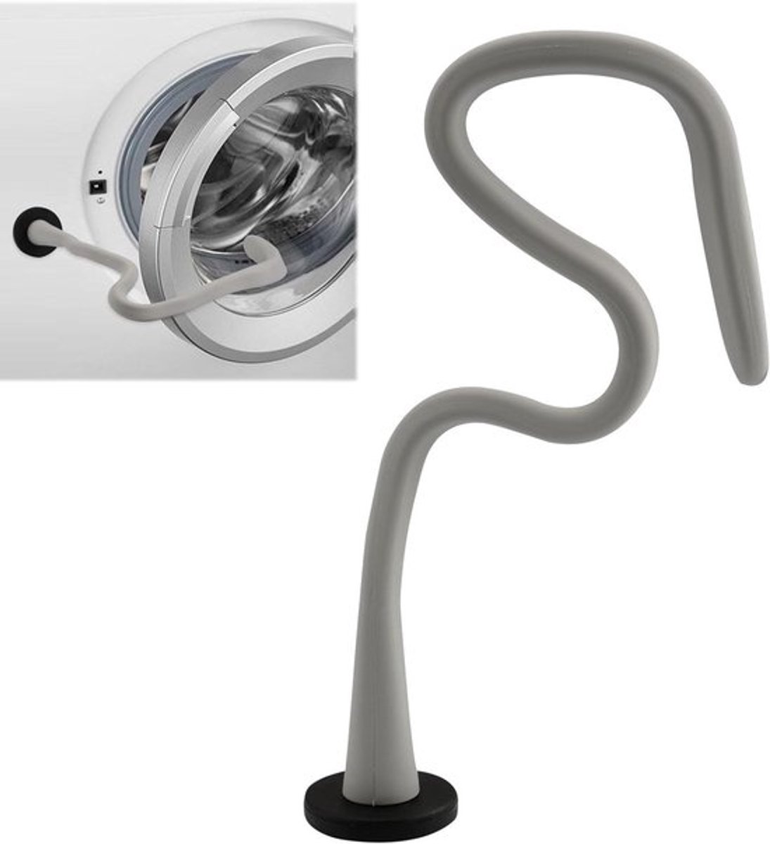 Flexibele Magnetische Deursteun voor Wasmachine - Universele Deurprop - Grijs