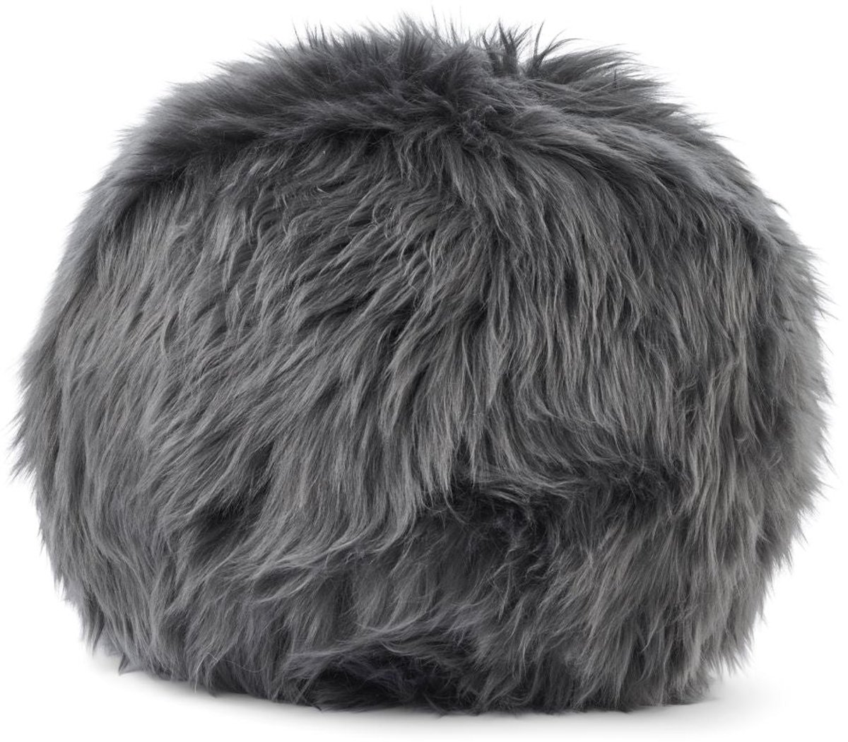 Sheepskin House - Angeliet Kussen - Rond - Langharige Schapenvacht - D35cm