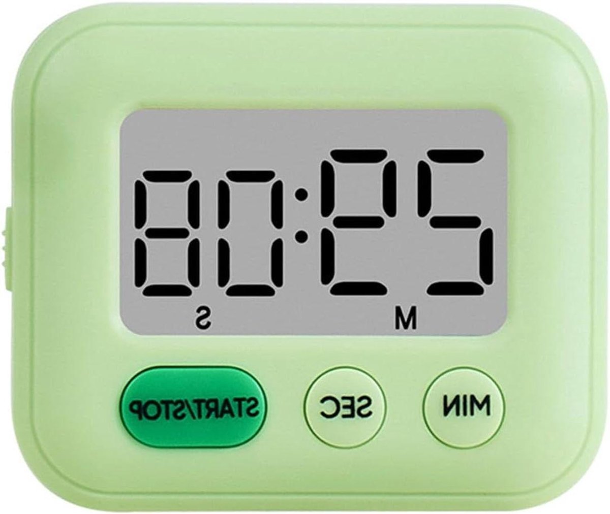 Keukenwekker LCD - Kookwekker Timer - Bakken Koken - Groot Display Luid Alarm - 8 x 7 x 2 cm