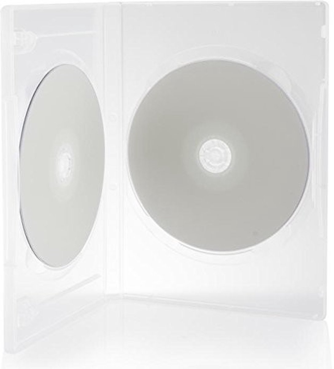 aladdien - Transparante DVD Cases - 50 Stuks - Hoogwaardige Kwaliteit - 14mm - Dubbele Opbergdozen - Geschikt voor Films en Series - Transparant