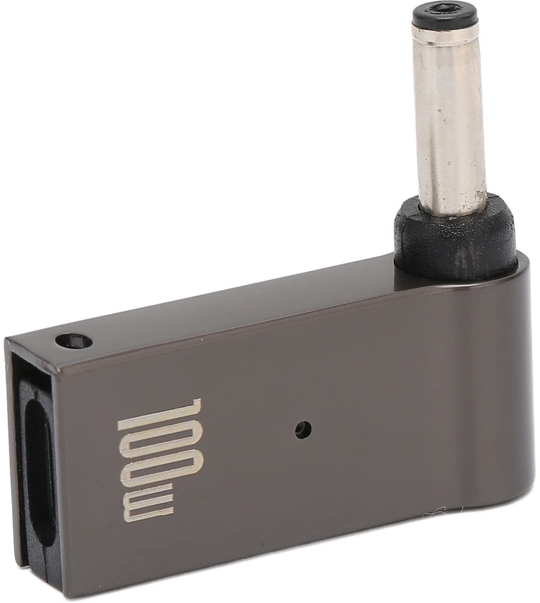 aladdien - USB C naar DC Adapter - 100W Oplader - 90 Graden Hoek - Type C Female naar Male - Snelle oplading - Compatibel met diverse apparaten - Zwart