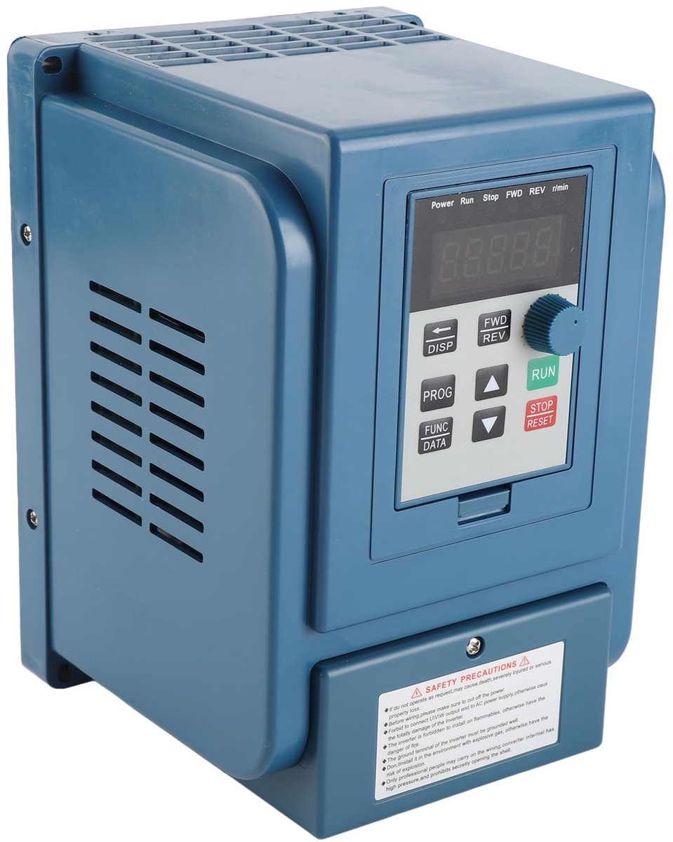 aladdien - Frequentie Inverter - 3-fase VFD - Digitaal Display - 4KW 380V - Voor industriële toepassingen - Efficiënt energiebeheer - Compact ontwerp