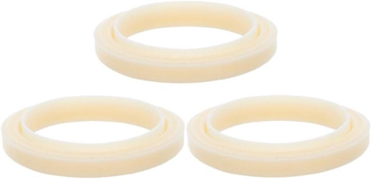 Stoomring Set - Pakking Vervanging - Koffie Aroma Verbeteren - Duurzaam Siliconen Materiaal - 3 stuks 54 mm - Beige