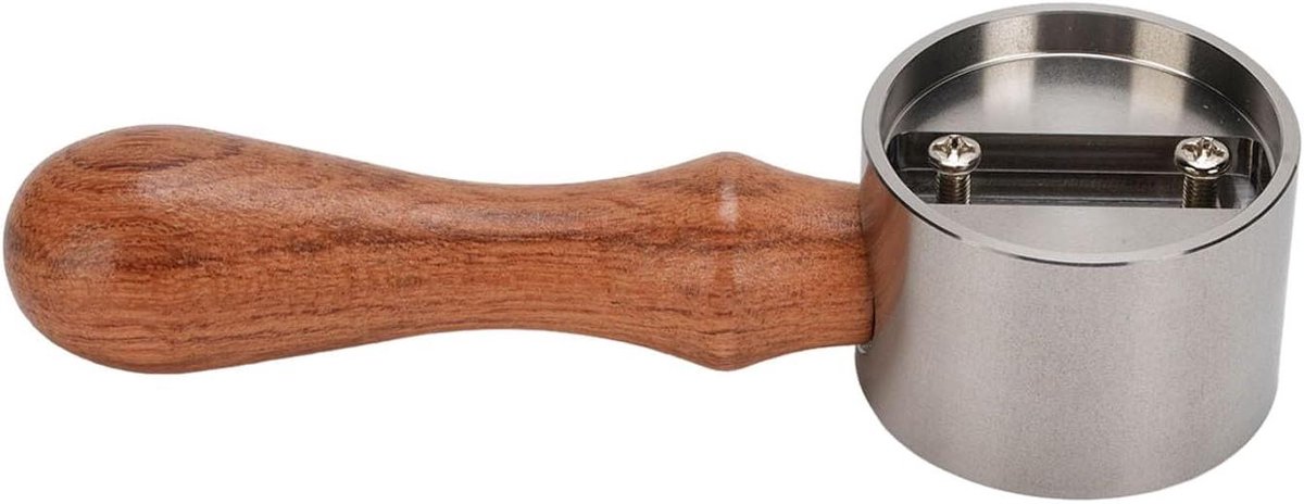 Koffiezetapparaat Stoomhendel Vervangende Stoomknop Espresso Maken Roestvrij Staal Hout 11x37 cm Zilver