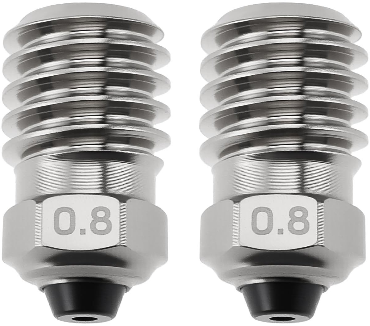 ONF3 - 3D Printer Nozzles - Bimetalen - 0.8mm - 2 Stuks - Voor Bambu Lab X1 P1P P1S - Hoogwaardige kwaliteit - Geschikt voor 3D printprojecten -...