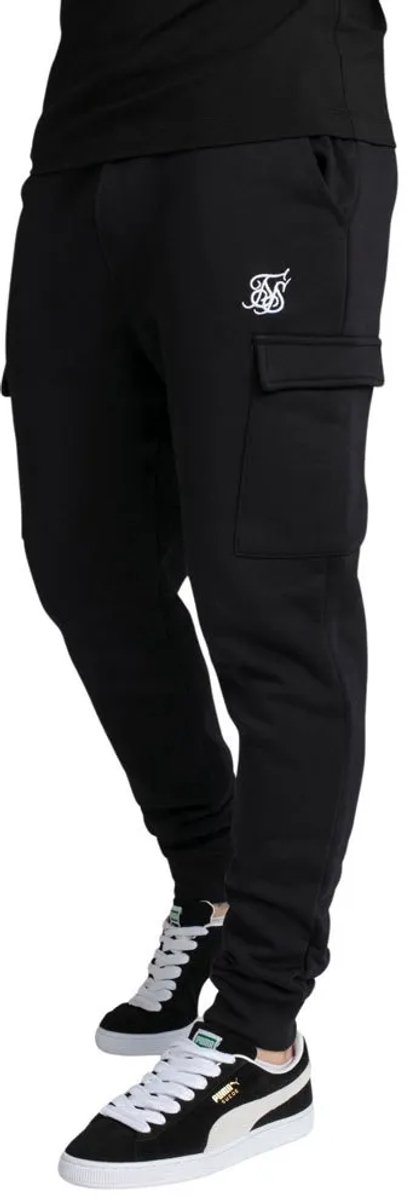 Siksilk Essential Cargobroek Zwart S Man