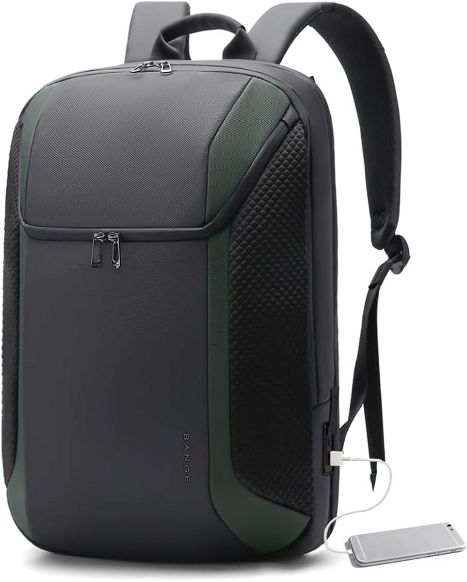 Waterdichte Laptoptas voor 15,6 tot 17,3 Inch Laptop met USB-oplaadpoort