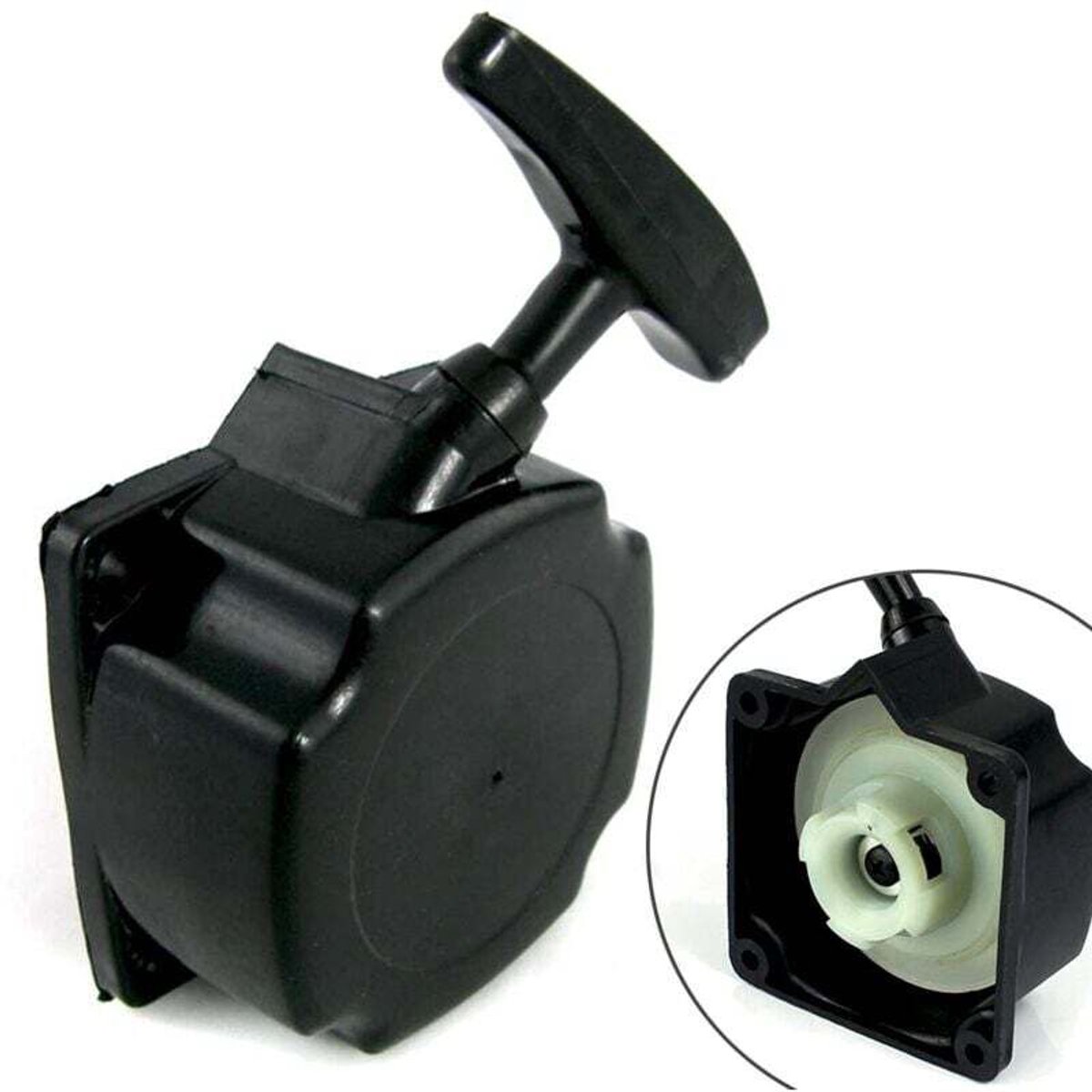 Universele startmotor geschikt voor grasmaaiers/grastrimmers (67 x 67 mm) geschikt geschikt voor zelfwikkelende bosmaaier.