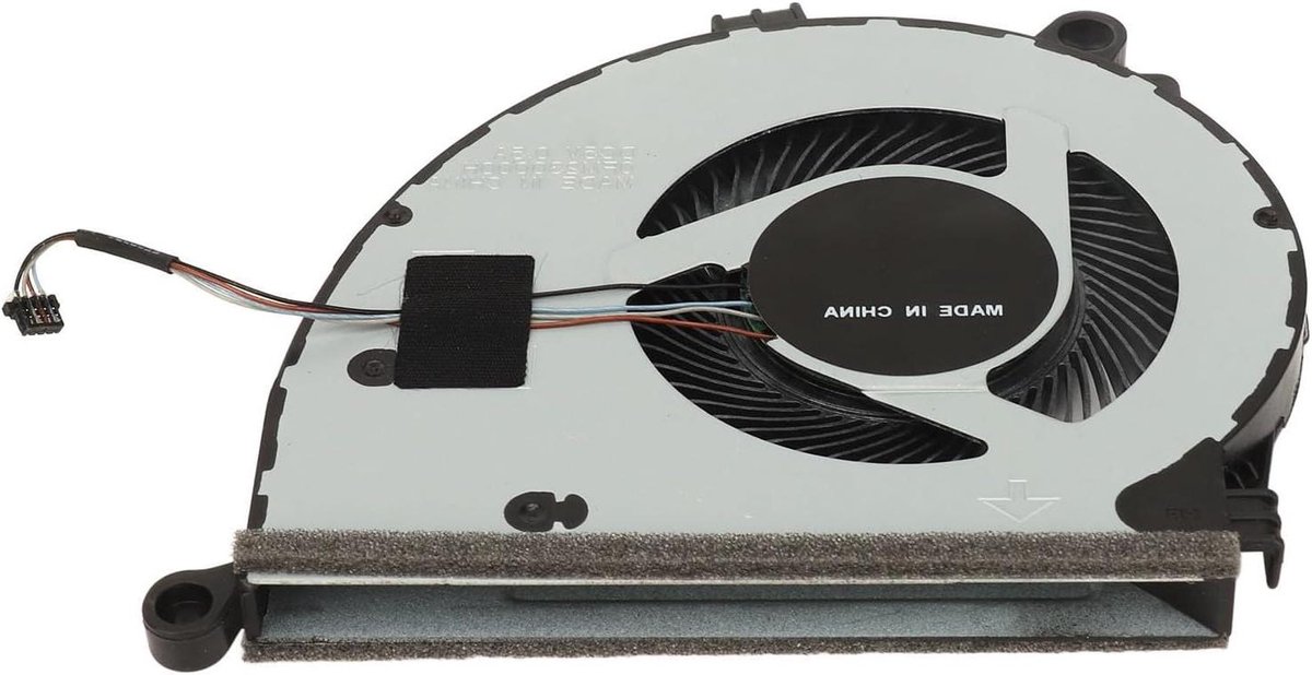 Laptop Ventilator - CPU Koeler - Laptop Koeling - Aluminiumlegering - 4-pins - Zwart