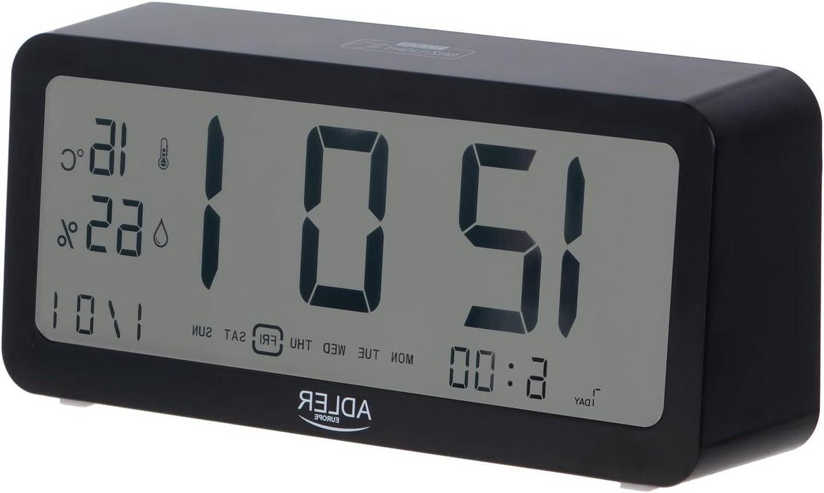 Digitale Wekker - Batterij Klok - Wakker Worden - Verlicht Display - 192cm - Zwart