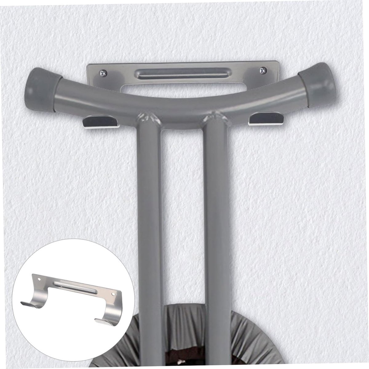 Strijkplank Houder - Wandhaak - Ruimte Besparen - Robuust Staal - 15.3 cm - Grijs