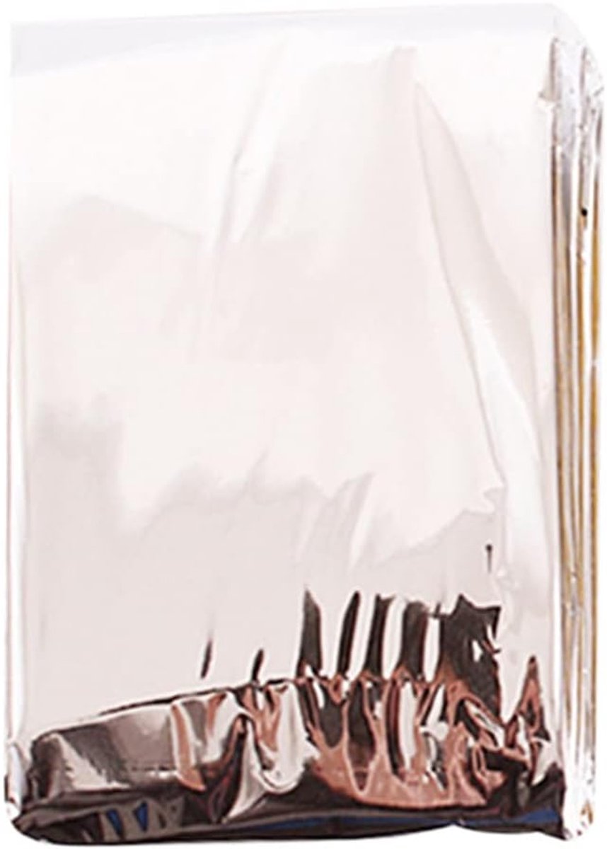 Nooddeken Overlevingsdeken - Thermische Reflecterende - Buiten Redding - Uitstekende Thermische - 200x92cm 1 Stuks - Zilver