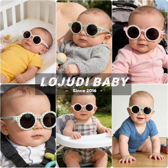 Baby Zonnebril - Kind Zonnebril - Bescherming Ogen - Verstelbaar Bandje - 0-3 Jaar - Zwart — afbeelding 3