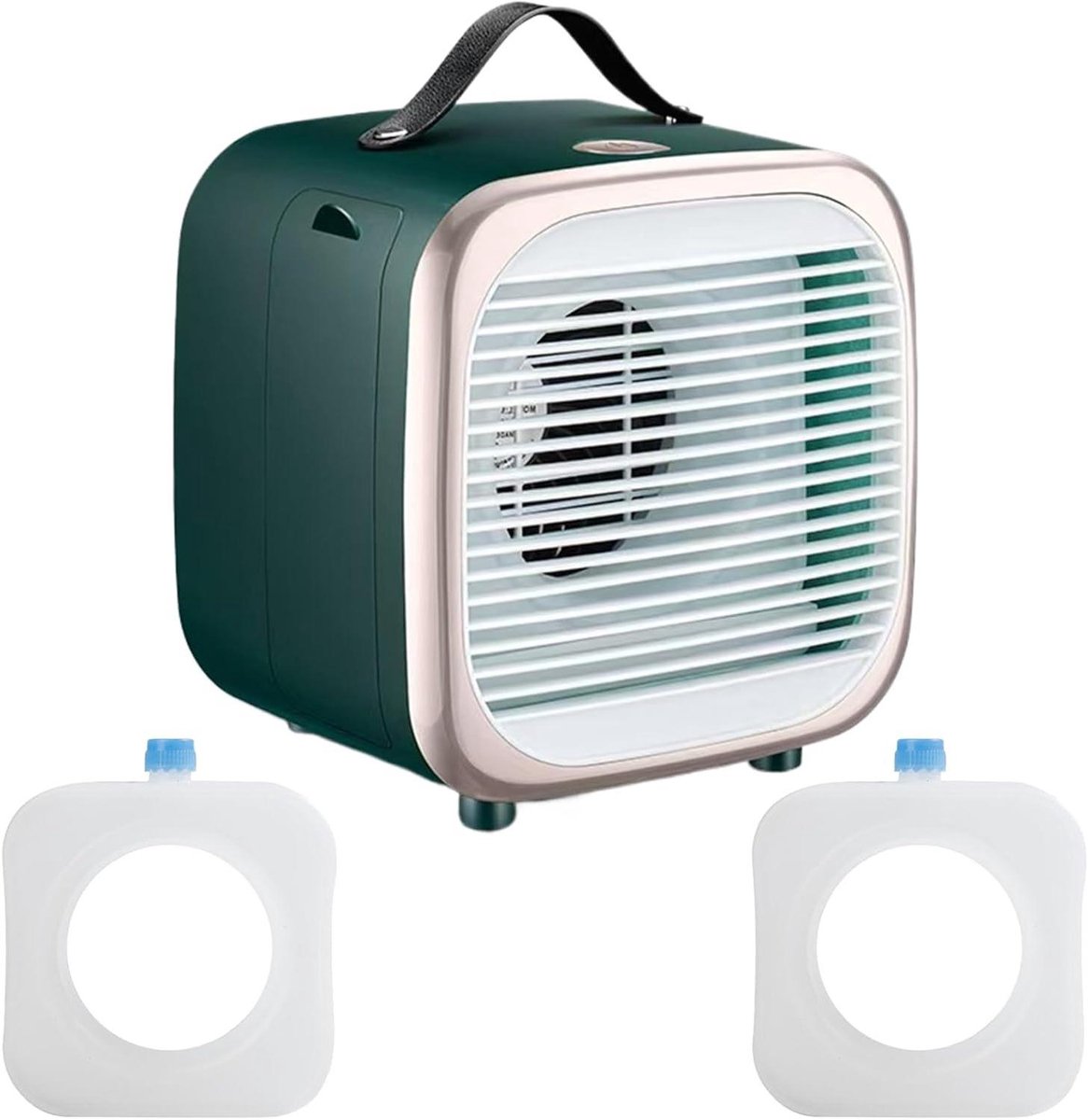 Kleine Ventilator - Persoonlijke Koeler - Slaapkamer Koeling - Stille Nachtmodus - 17 cm Hoog - Meerkleurig