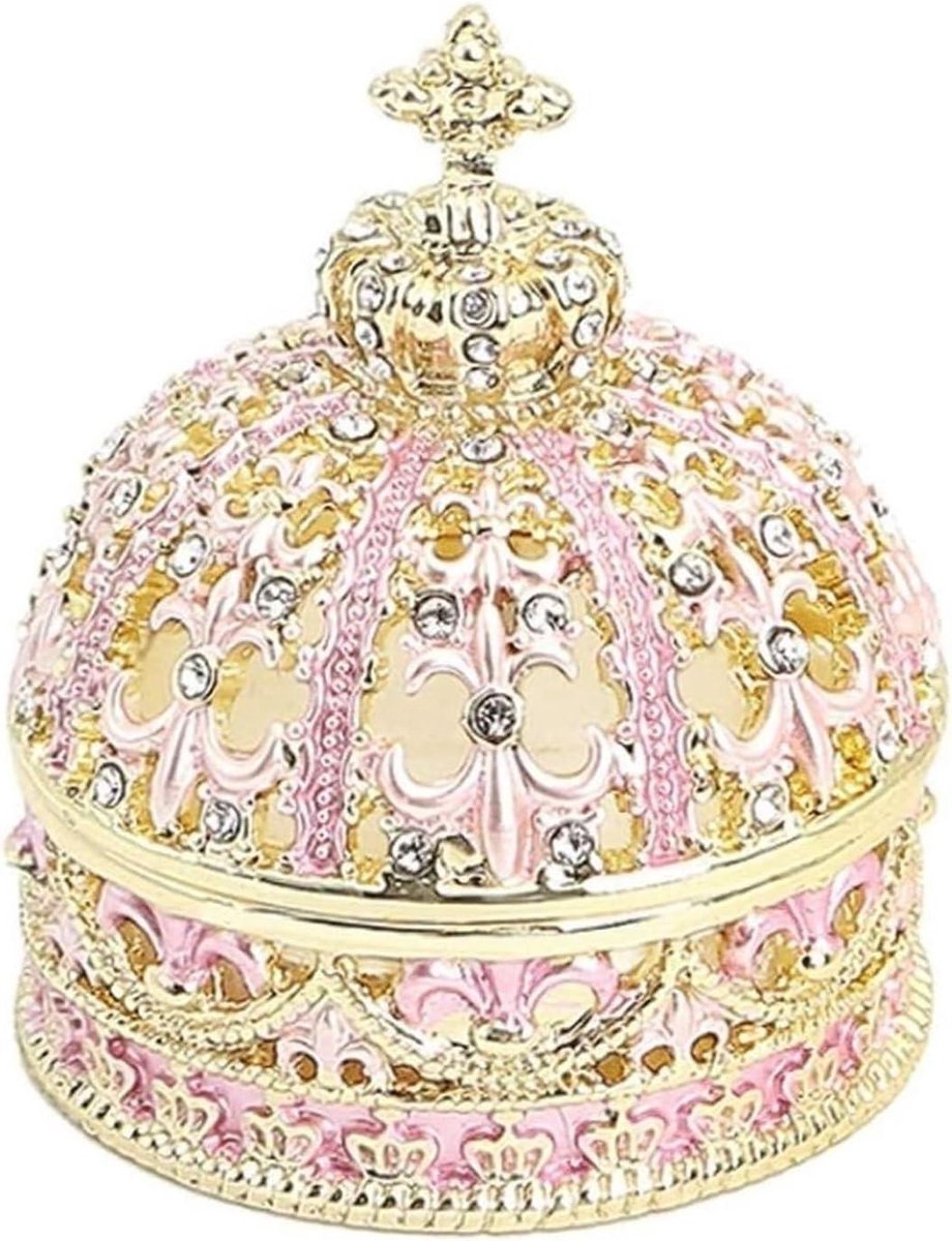 Sieraden Organisator - Juwelendoosje Decoratief - Sieraden Opbergen - Handgemaakt Kristal Design - 48x6cm - Meerdere Kleuren