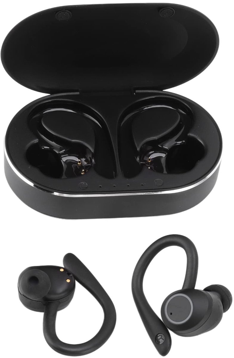 aladdien - Draadloze BT headset - Sportheadset met Microfoon - Hifi stereoruisonderdrukking - Zwart - Lange Batterijduur - Geschikt voor Autorijden ..