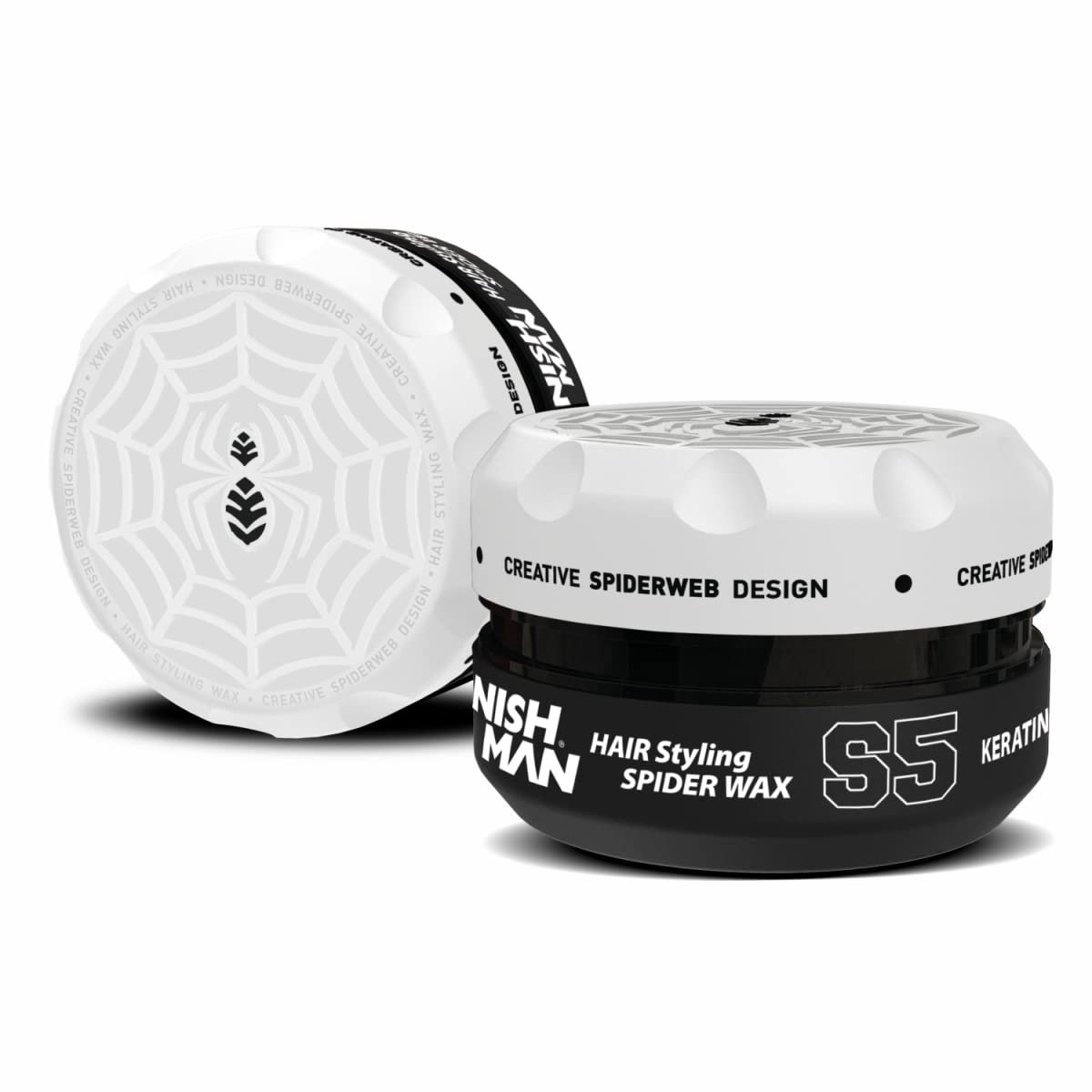 Nishman Aqua Spider Wax S5 Keratine 150 ml – Extra Sterke Hold & Glanzende Finish – Kokosgeur – Waterbasis – Alle Haartypes