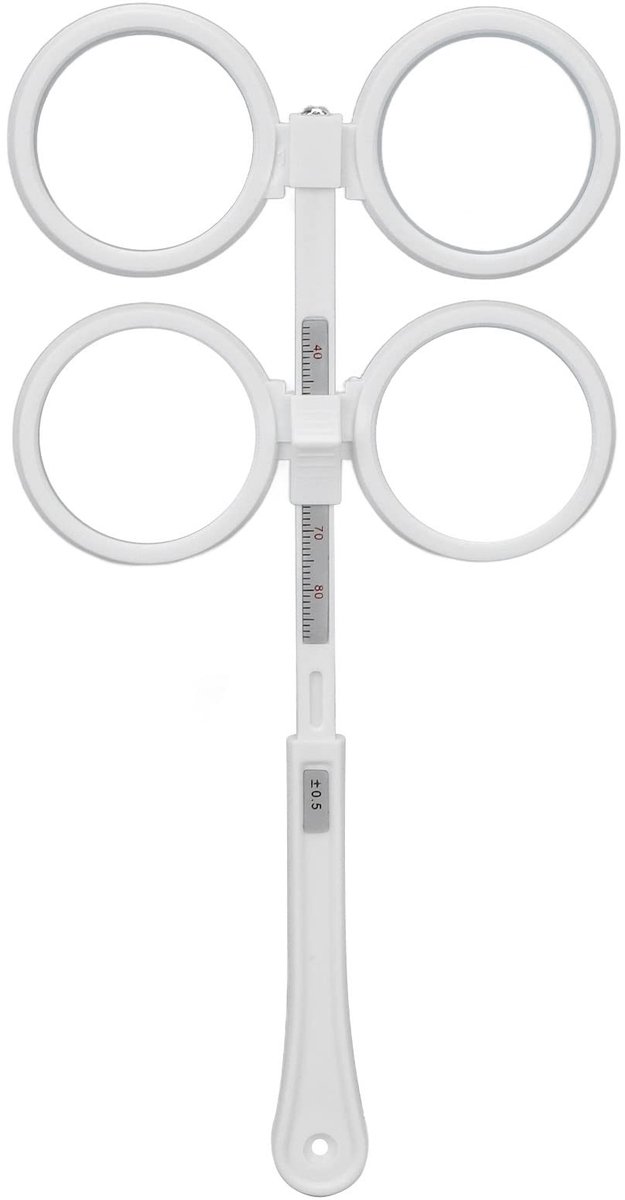aladdien - Optometrie Plastic Flip - Verstelbare Optische Flipper - Lichtgewicht en Gebruiksvriendelijk - Wit - Visie Testkaart - Voor Amblyopie - I...