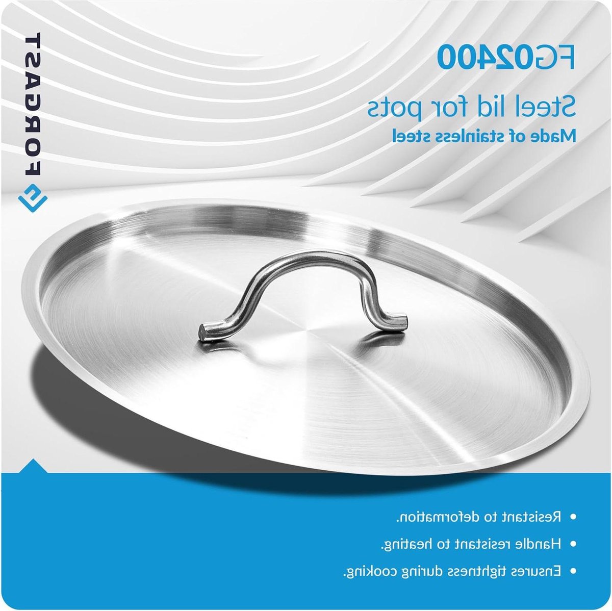 RVS Deksel - Steelpan Omhulsel - Stomen en Koken - Vaatwasserbestendig - Diameter 40 cm - Zilver