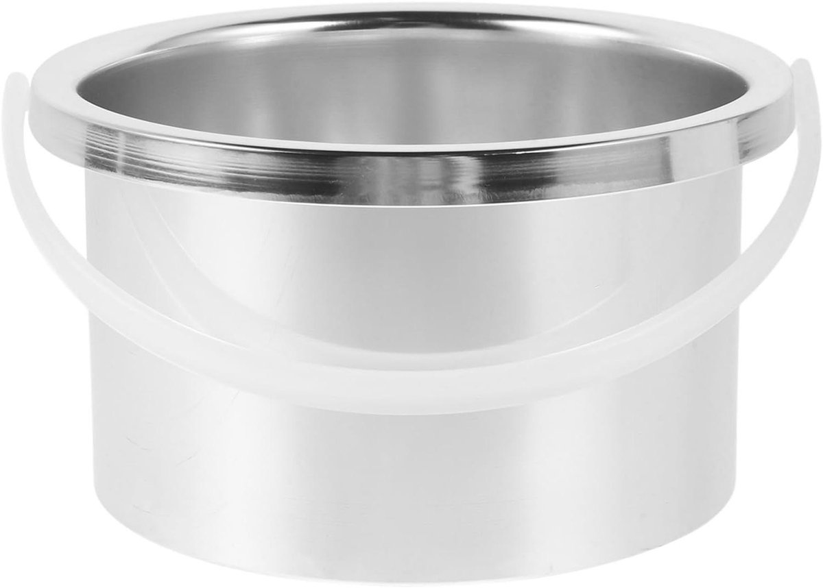 Wax Smeltpot - Binnenpot Waxverwarmer - Haarverwijdering Waxen - Duurzaam Aluminium - 12 cm Diameter - Zilver