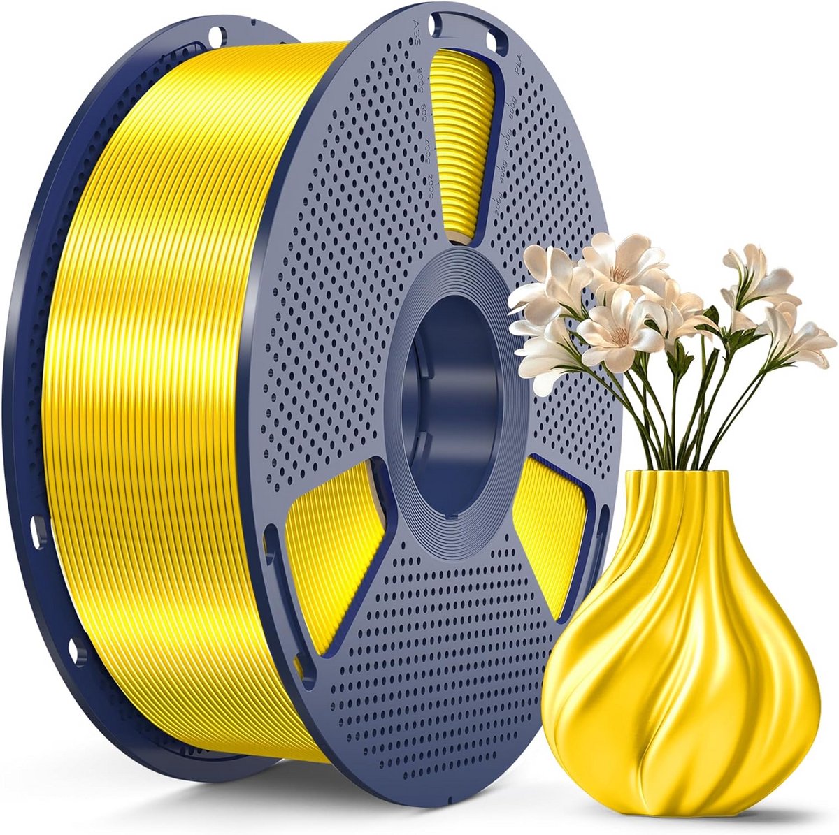 Zijde PLA+ Filament 1.75mm Glanzend Metaalachtig 3D-printerfilament Sterk 1kg Spoel