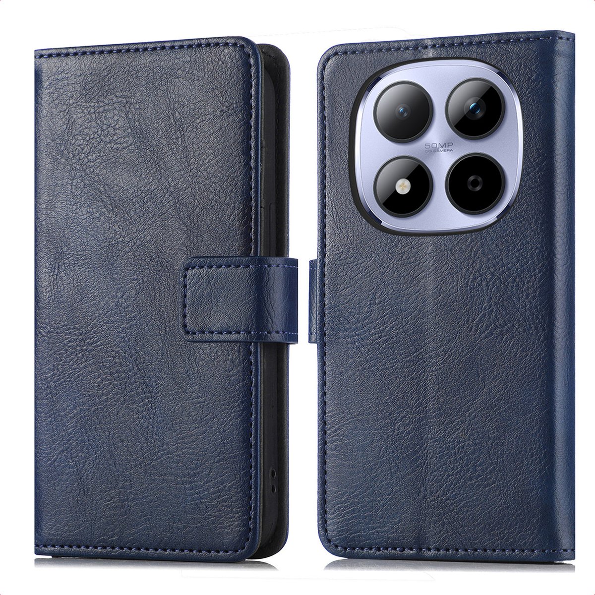 imoshion Hoesje - Geschikt voor Xiaomi Redmi Note 15 Pro (4G) - Luxe Bookcase - Donkerblauw