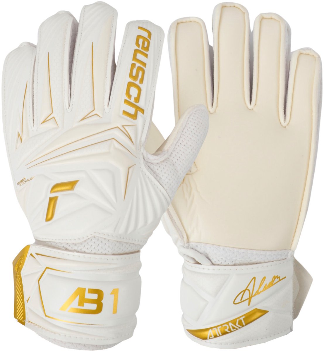 Reusch Keepershandschoenen Attrakt Solid Junior Wit - Maat 8