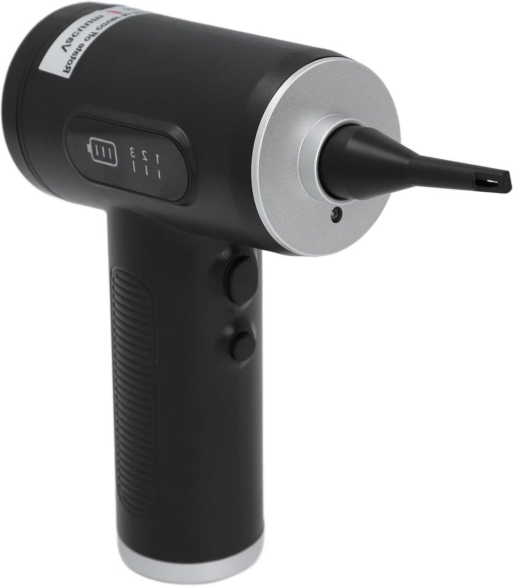 Elektrische Bladblazer - Stofzuiger - Elektronica Reinigen - 3 Snelheden Instelbaar - 6000mAh Batterij - Zwart