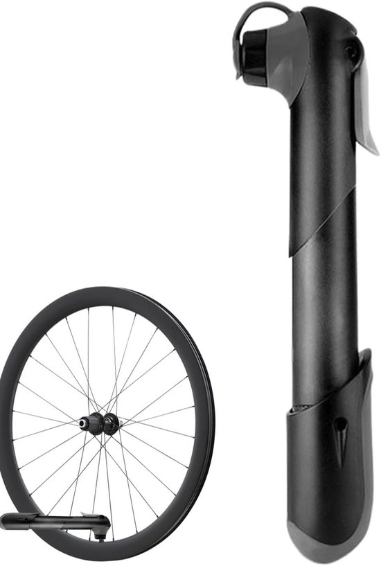 Draagbare Fietspomp - Compacte Luchtpomp - Banden Oppompen - Lichtgewicht Frame Montage - 35 x 214 cm - Aluminium — afbeelding 5