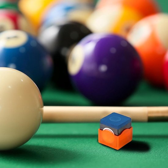 Biljartkrijthouder - Krijt Opslag - Georganiseerd Spelen - 12 Krijtjes Houden - Compact Formaat - Meerkleurig — afbeelding 2