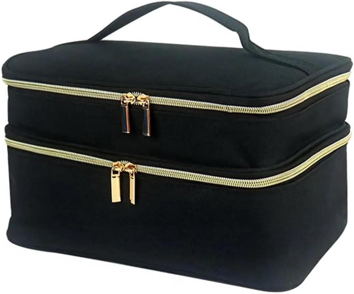 Naaidoos Opberg Organizer - Naaimand Accessoires - Hobby Naaien - Compact Draagbaar Ontwerp - 28x19x15.5cm - Zwart