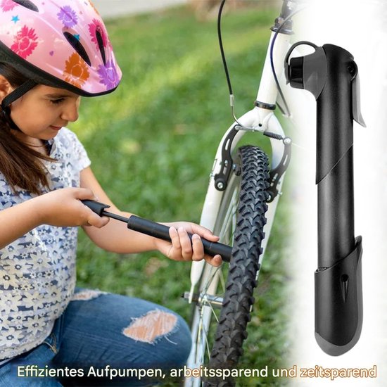 Draagbare Bandenpomp - Fietspomp Aluminium - Banden Snel Oppompen - Met Hoge Precisie Meter - Compact Licht Gewicht - Zilver — afbeelding 5