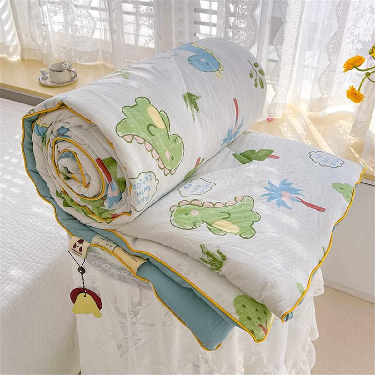Omkeerbare Quilt Bedsprei voor Eenpersoons en Tweepersoons Bed - Decoratieve Bankdeken