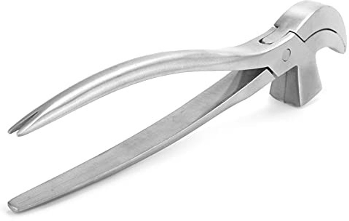ONF3 - Lederhandwerk tang - Schoenmakertang voor leerbewerking - Roestvrij staal - Vogelbektang met hamer - Perfect voor schoenmakers en zadelma...