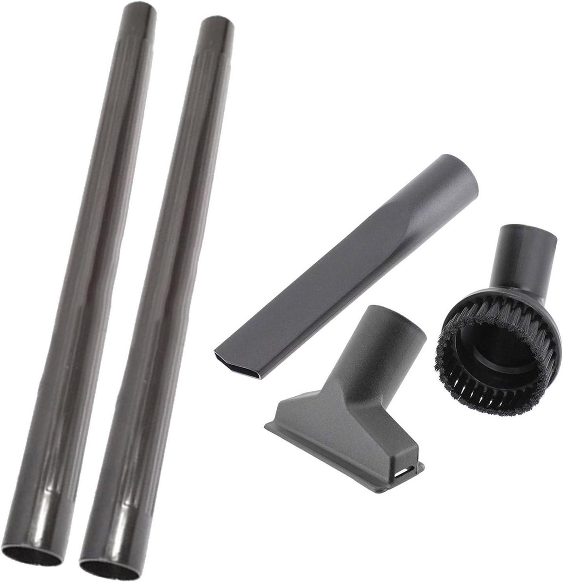 Verlengstukken Stofzuiger - Zuigbuis Set - Schoonmaak Gemak - Universele Pasvorm - 2 Stuks - Zwart