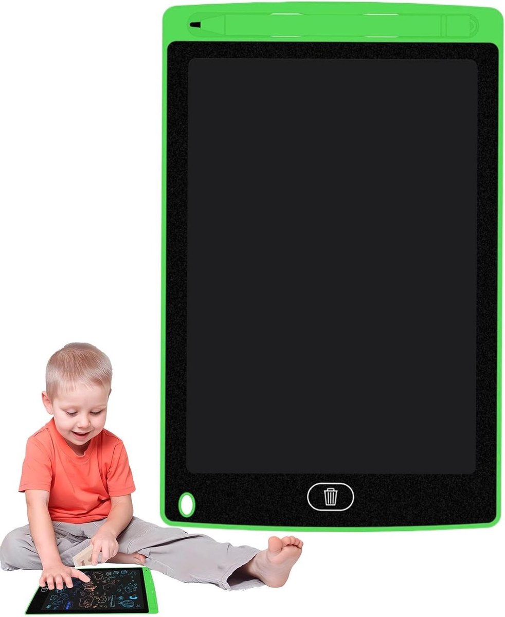 LCD tekentafel - Schrijftablet Doodle Board - Kinderen Tekenen Leren - Oogbescherming Regenboog - 85 inch - Groen