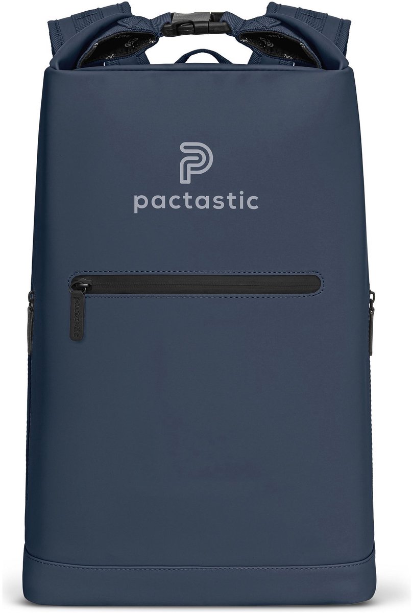 Pactastic Daypack Rugzak met laptopvak Urban Collection Rolltop Backpack 50 cm 27L Dark Blue Donkerblauw
