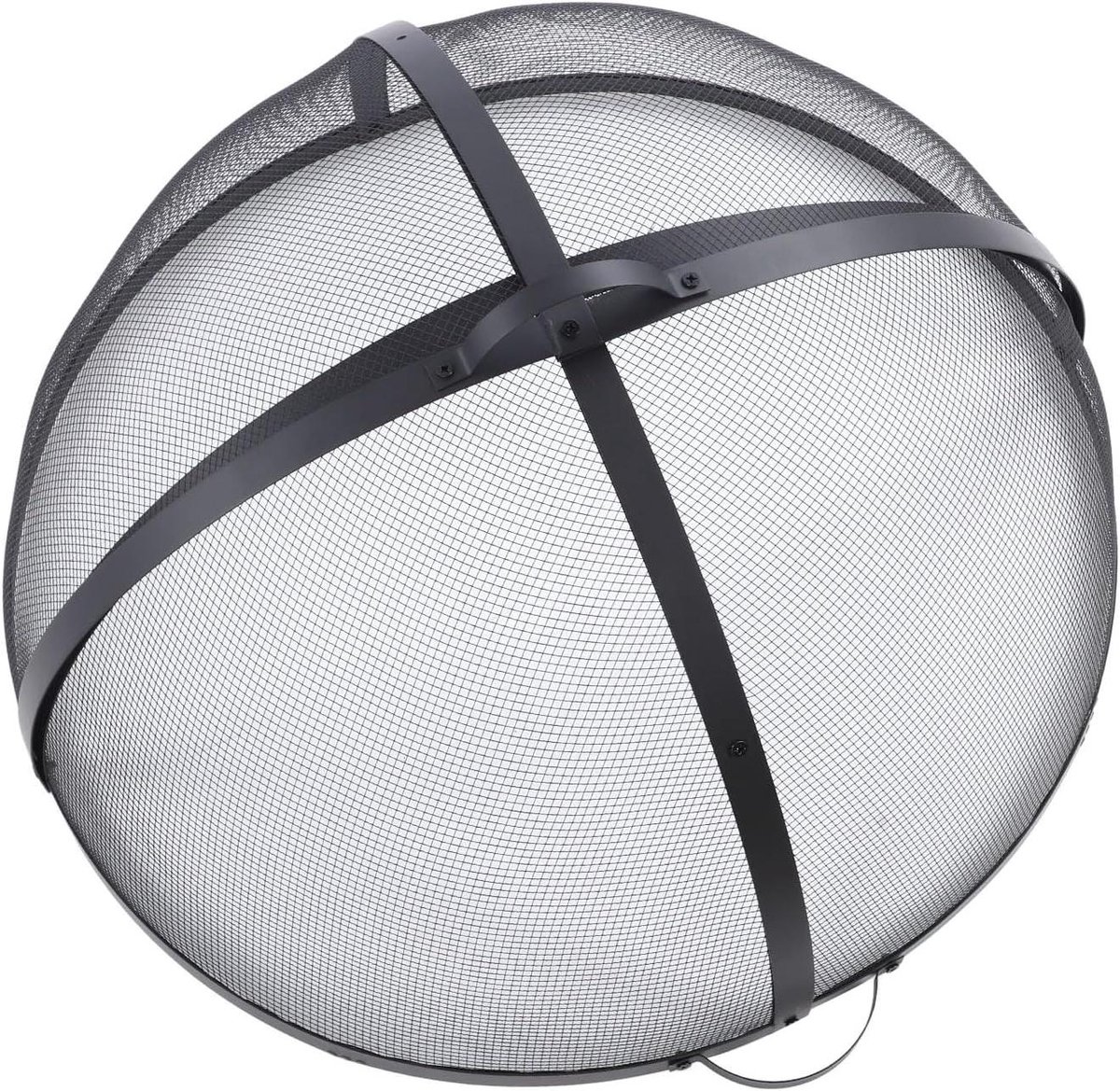 Vuurplaatsscherm - Vonkenvanger Deksel - Veilig Buiten - Dubbele Hefhandgrepen - 36 Inch Rond - Zwart