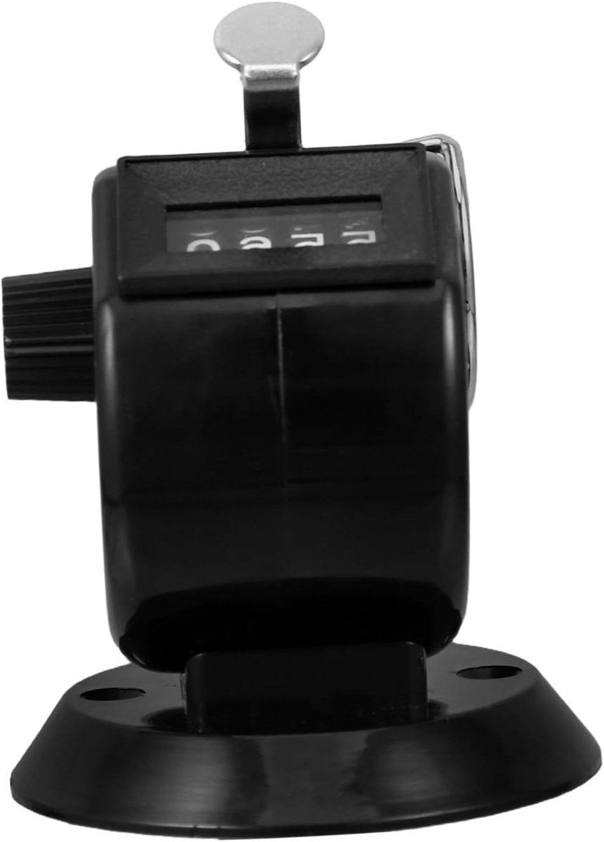 Handmatige teller - Clicker teller - Verkeer tellen - Eenvoudige reset - 7.5 cm - Zwart