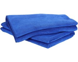 2-stuks Handdoeken - Schoonmaakdoeken - Microvezeldoeken - Autowasdoeken - Extra grote, dikke handdoeken - Superabsorberend - sneldrogend - 35*75 cm - Geschikt voor autowassen, keuken, huishouden en ramen schoonmaken - Blauw