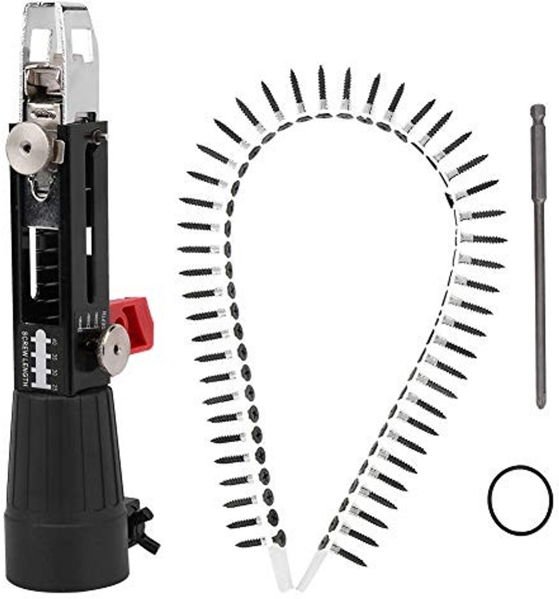 aladdien - Gipsplaatschroef Pistoolbevestiging - Elektrisch schroefpistool - Hoge precisie - Aluminiumlegering - Automatische schroefaanhaalapparatu...