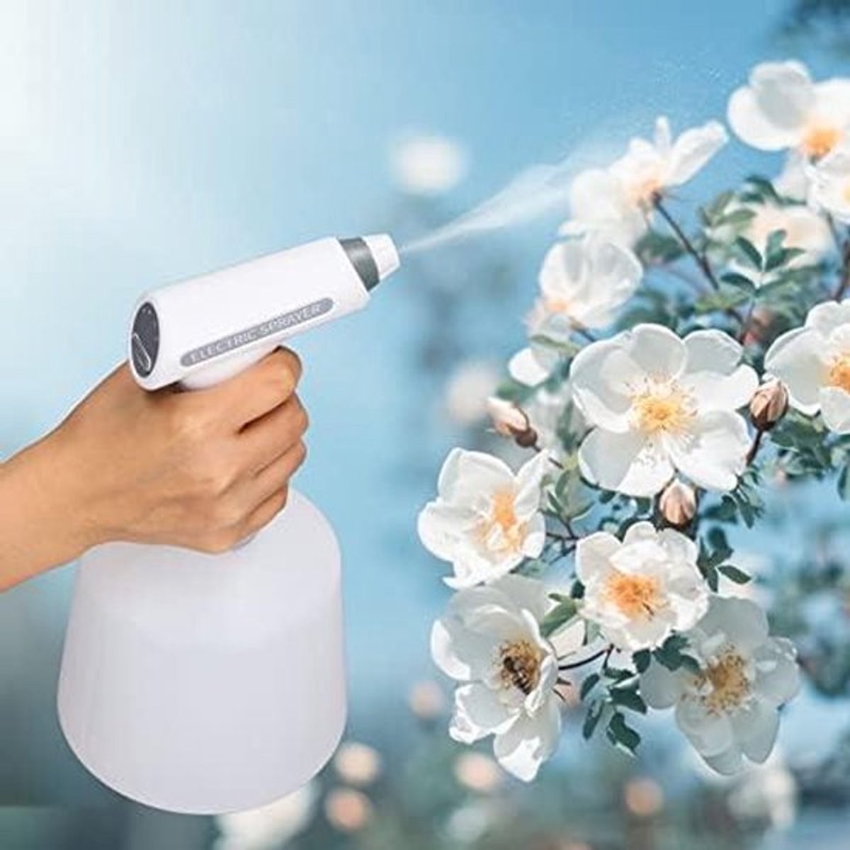 Allecta - Elektrische Plantenspuit voor Binnen en Buiten - Automatische Gieter - Tuinsproeier - Bemesting - Reiniging - 1,5L - ABS HDPE