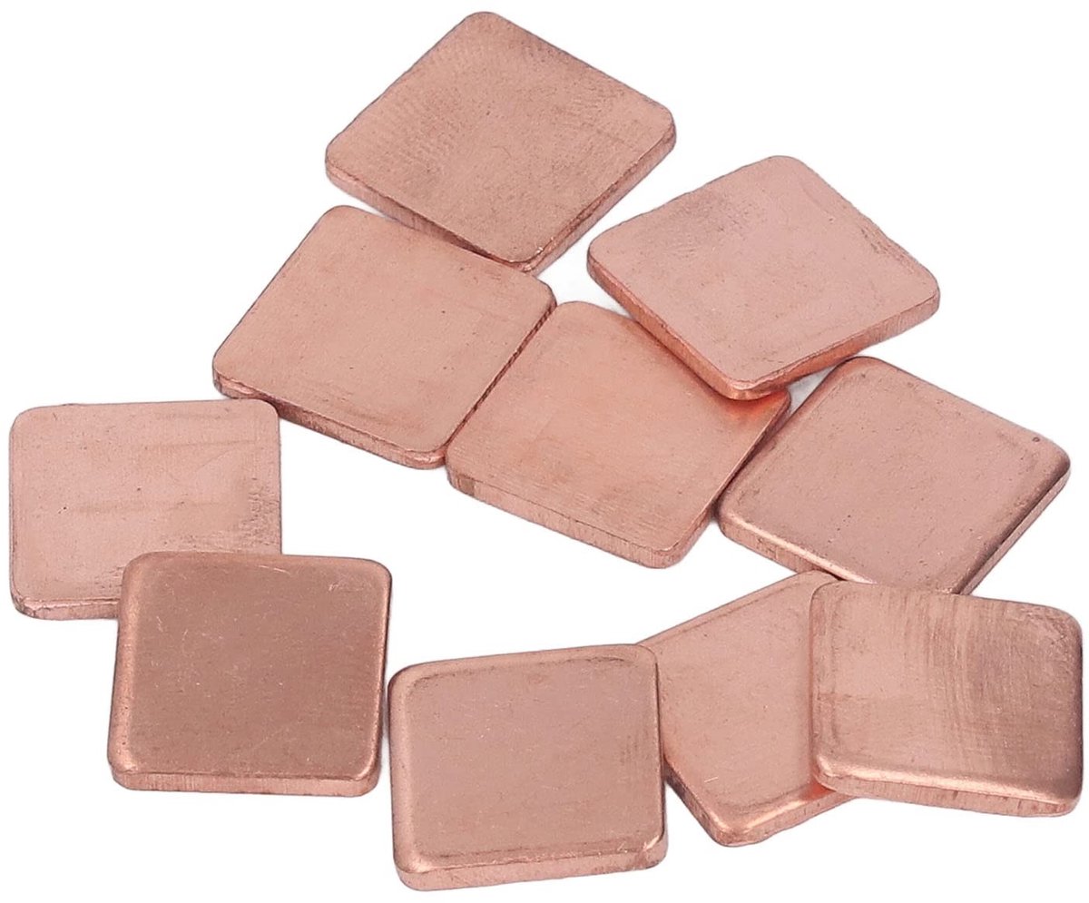 aladdien - Koellichaam - Koper - Snelle warmteafvoer - 15 x 15 mm - Heatsinks - Geschikt voor elektronica - 20 stuks