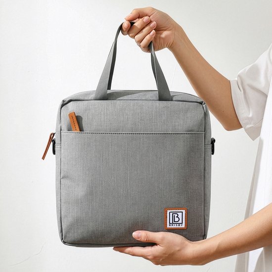 Brisby 4 Laags Geïsoleerde Koeltas - Lunchtas 7 liter - Lichtgrijs van Brisby — afbeelding 2