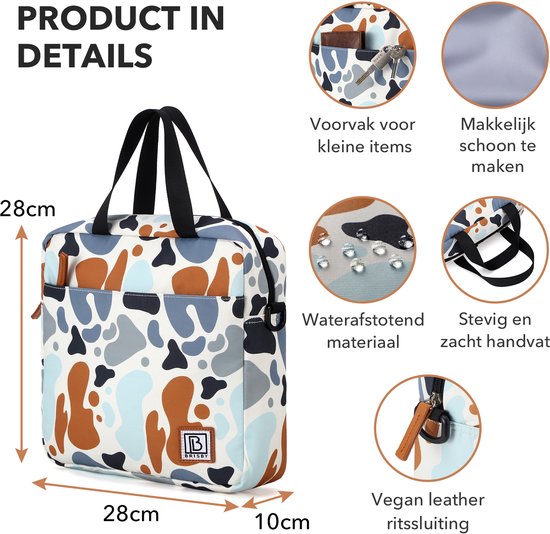 Brisby 4 Laags Geïsoleerde Koeltas - Lunchtas 7 liter - Palette van Brisby — afbeelding 4