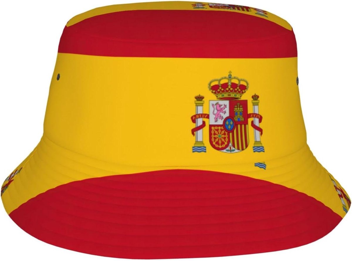 Spaanse Vlag Hoed - Zonnehoed Emmer - Zon Bescherming - Ademend Polyester - One Size - Zwart