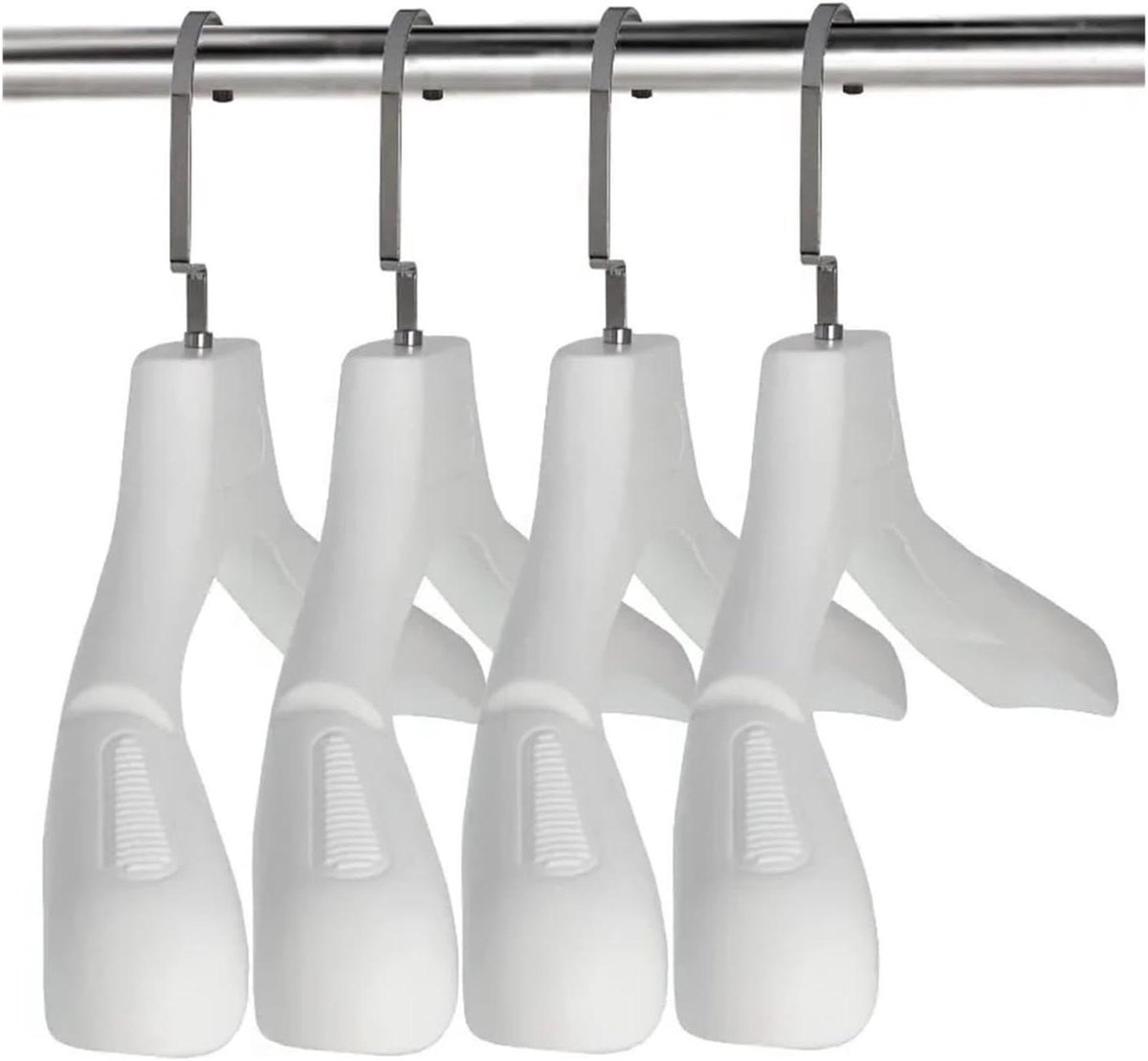 Kledinghangers Heren - Pak Hangers - Kleding Organiseren - Antislip Ontwerp - 20 stuks - Wit