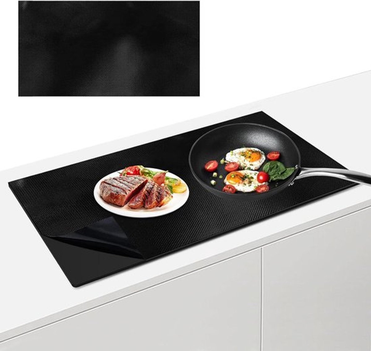 Siliconenmat voor inductiekookplaat - 78 x 52 cm - Beschermmat - Hittebestendig - Antislip