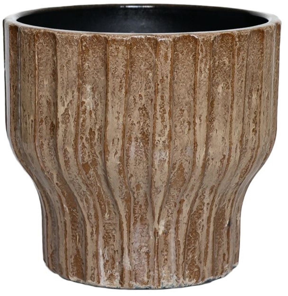 HS Potterie Bloempot Vaas Vigo Bruin D19 x H40 cm